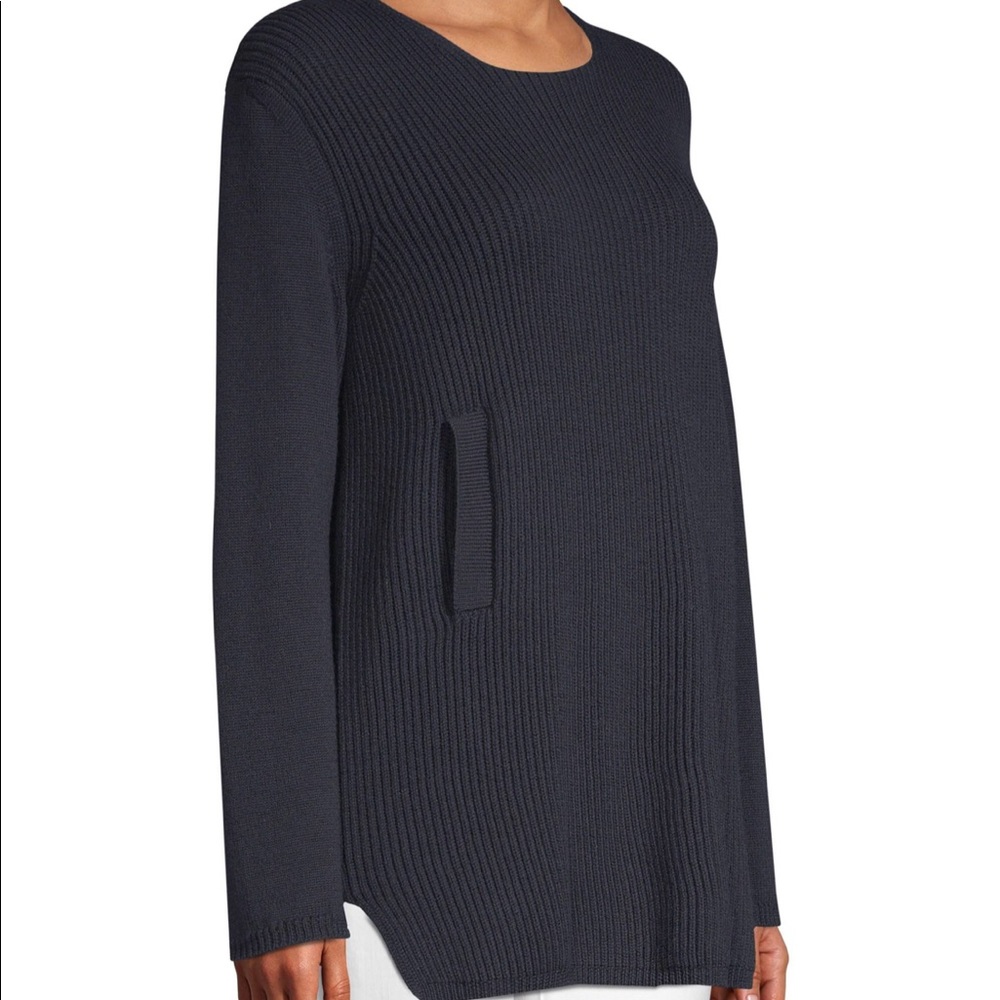 MAX MARA VIRGIN WOOL SWEATER NAVY NWOT